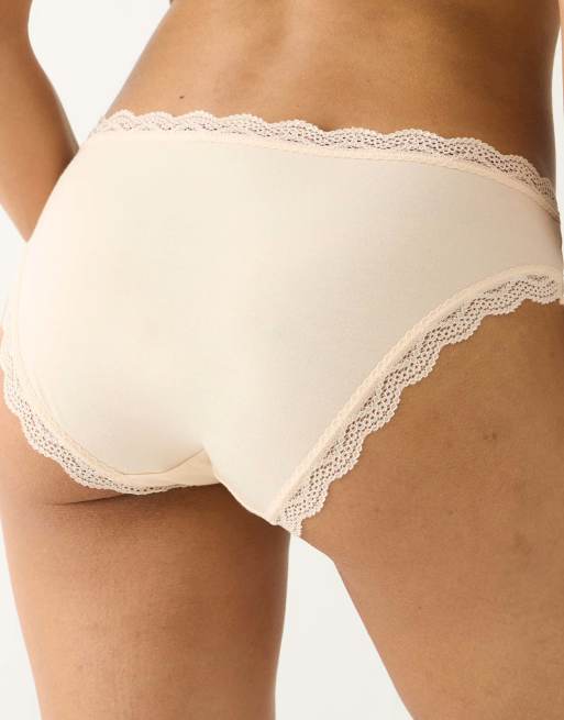 Stripe and Stare Original knicker four pack in beige, 5 of 7