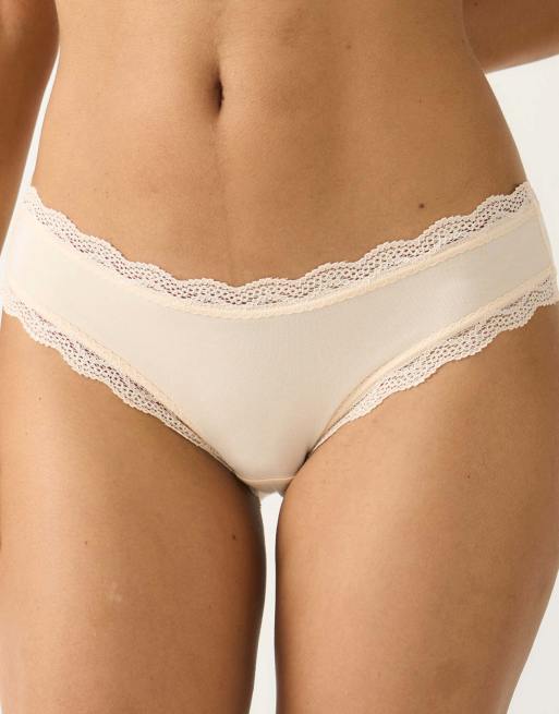 Stripe and Stare Original knicker four pack in beige, 6 of 7
