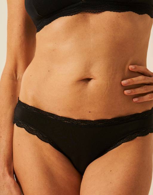 Stripe and Stare Original knicker four pack in black, 3 of 7