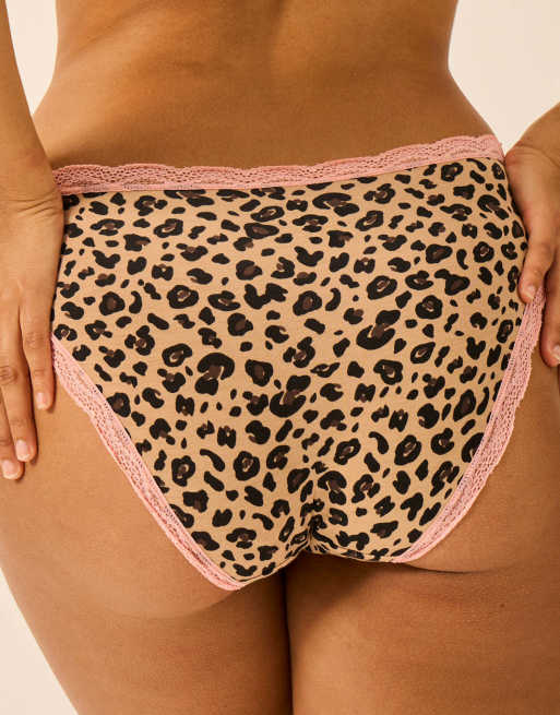 Stripe and Stare Original knicker four pack in brown, 5 of 7