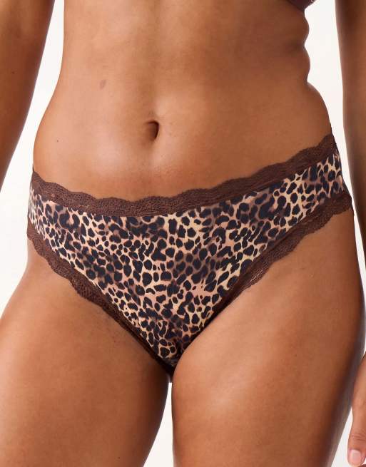Stripe and Stare Original knicker four pack in brown, 2 of 6