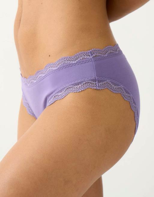 Stripe and Stare Original knicker four pack in navy, 4 of 7