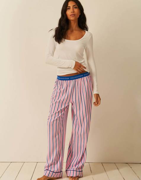 Stripe and Stare Pyjama bottoms in multi - view 1