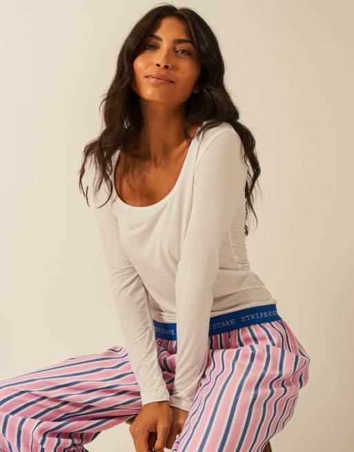 Stripe and Stare Pyjama bottoms in multi, 5 of 7