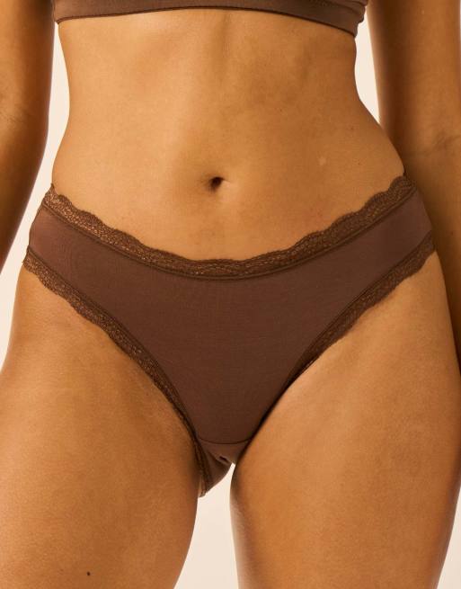 Stripe and Stare The original knicker four pack in brown, 3 of 5