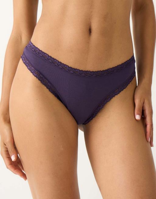 Stripe and Stare Thong four pack in navy, 3 of 7