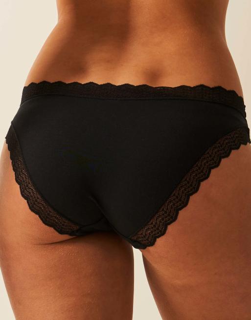 Stripe and Stare Zigzag lace original knicker four pack in multi, 2 of 7