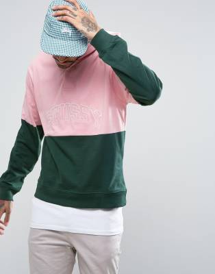 stussy colour block hoodie