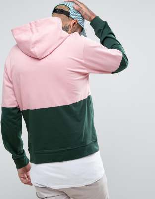 stussy colour block hoodie