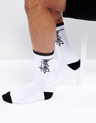 Socks di Stussy in Bianco Donna Abbigliamento da Calze e collant da Calzini e calzettoni 