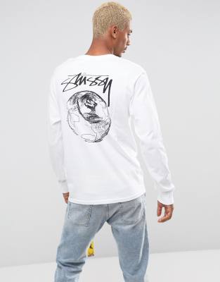 maglia stussy bianca