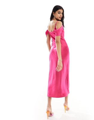 women hot pink prom dress Open Back Hot Pink Mermaid Prom Dresses Spaghetti Strap V-neck Formal –  Viniodress