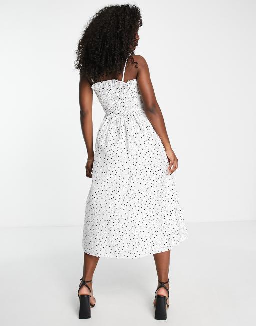 Polka dot bandeau dress hotsell