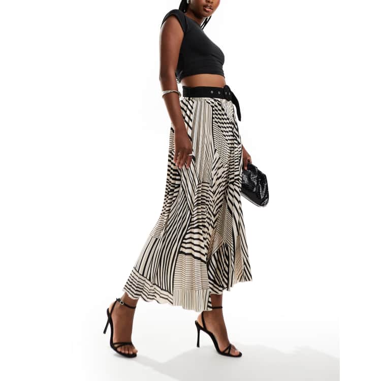 ◆ETRE AU SOMMET◆ Layered set-up two-belt side pleated skir 31610855_hi