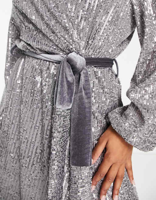 Silver cheap sequin wrap