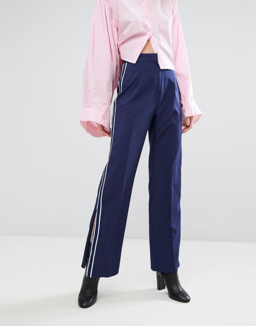 Side stripe sale ankle pants