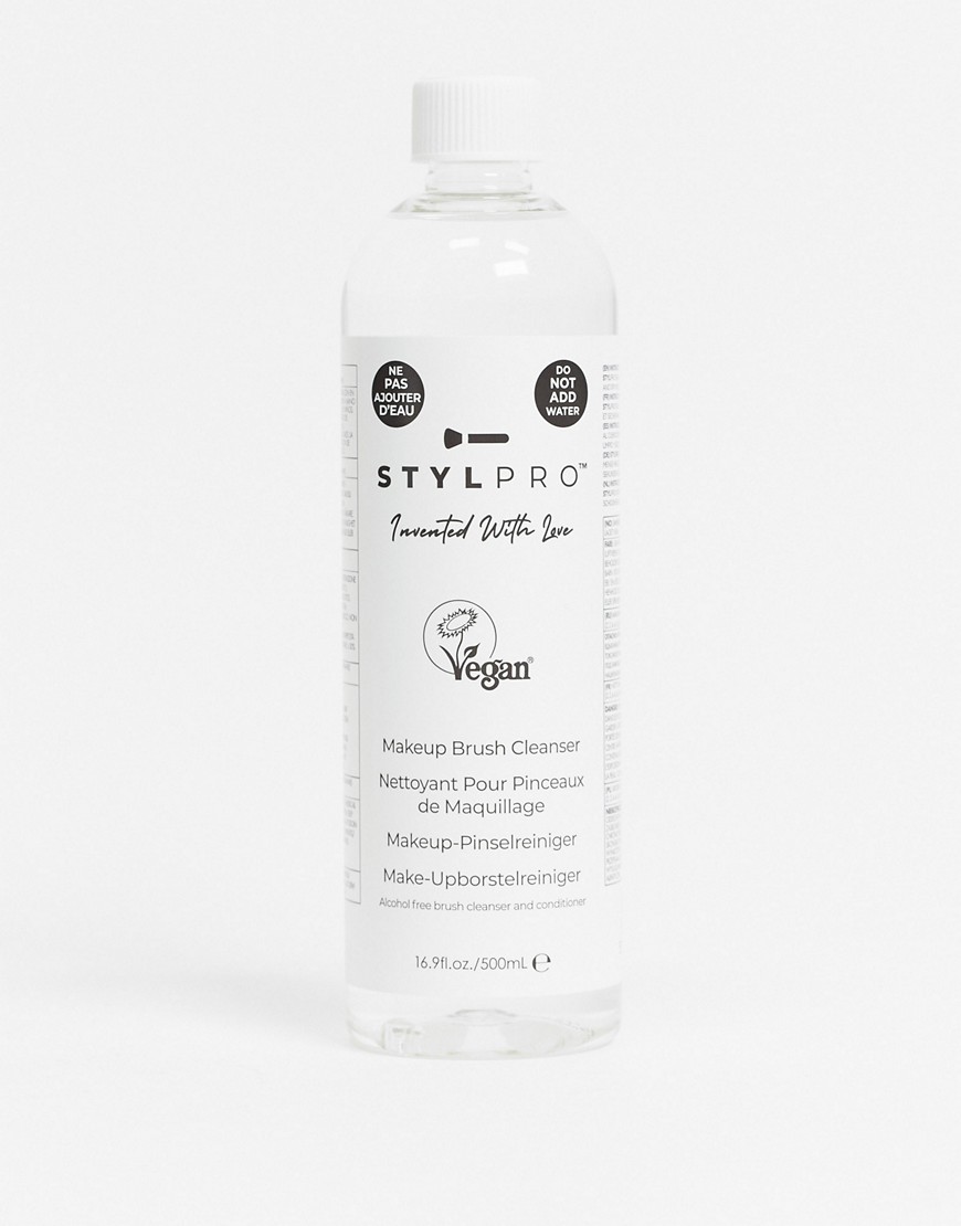 StylPro – Conditioning Vegan Makeup Brush Cleanser – Rengöringsmedel för sminkborstar 500ml-Ingen färg