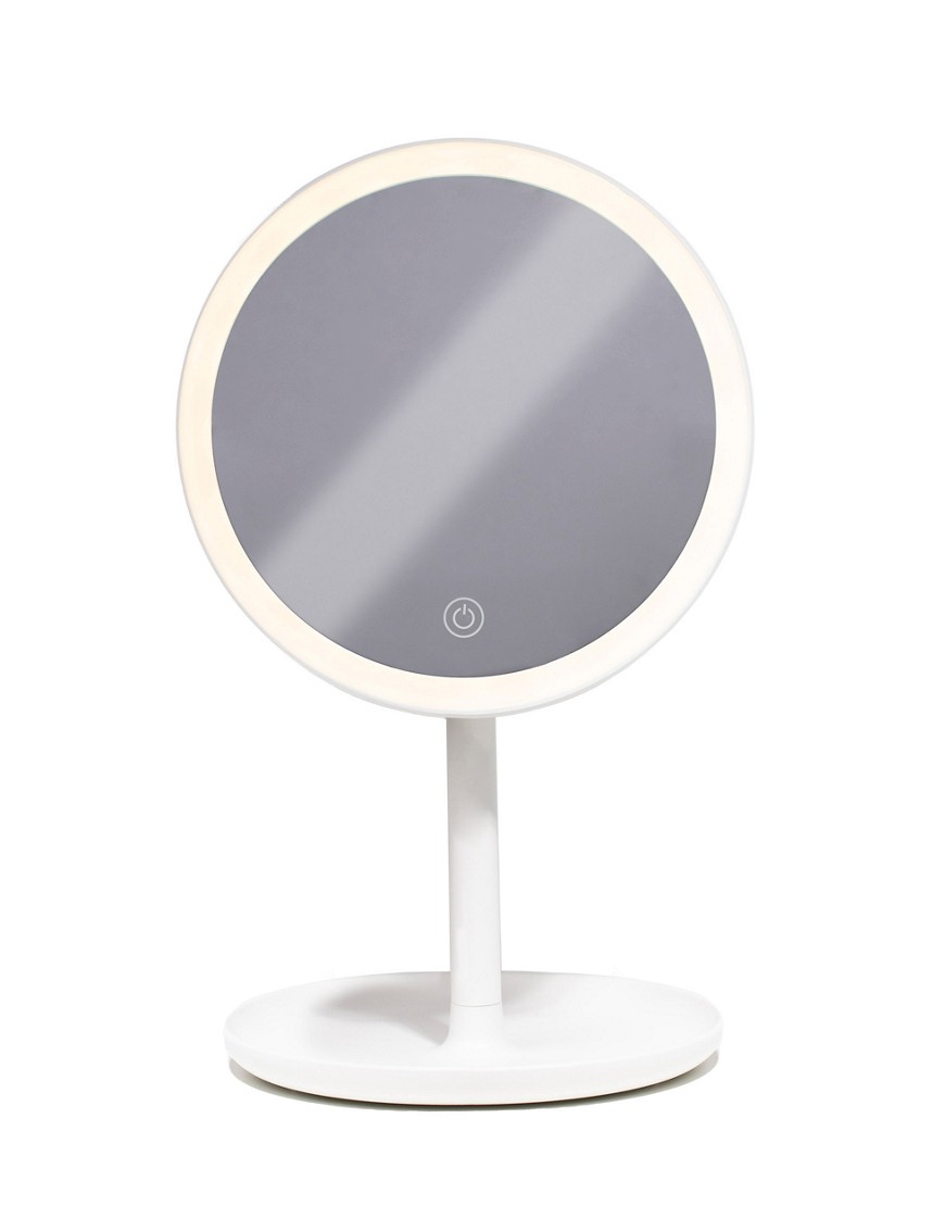 STYLPRO melody mirror rechargeable bluetooth light up mirror-White