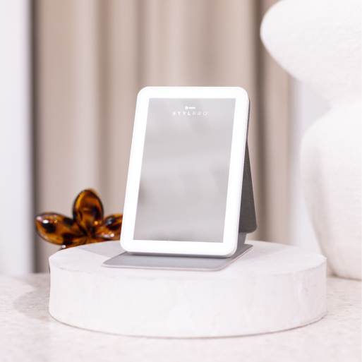 STYLPRO – Mini-Spiegel in Weiß mit LEDs , 3 von 3