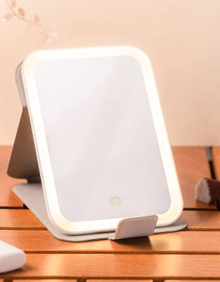 Stylpro On Tour Petite Led Travel Mirror In Pink