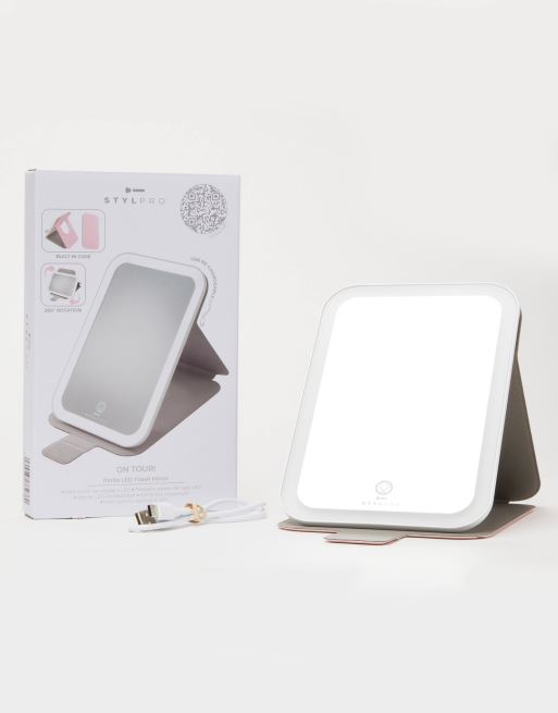 StylPro On Tour Petite LED Travel Mirror in pink, 4 of 4