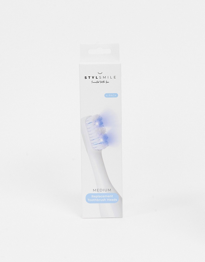STYLSMILE - Vervangende borstels voor tandenborstel x4 - Standaard-Geen kleur