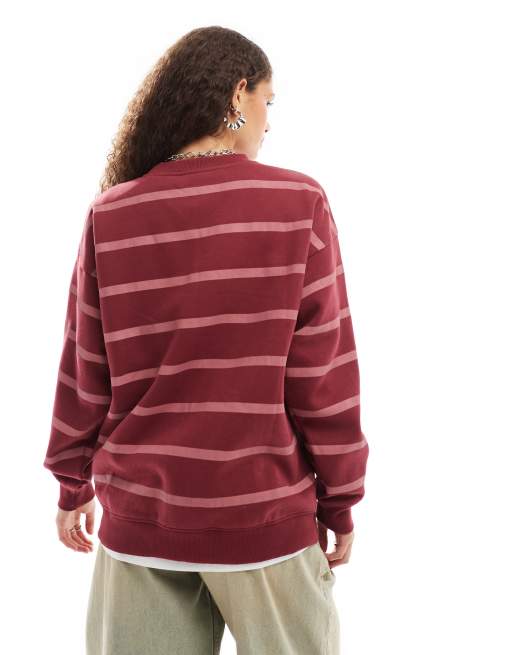 Sudadera a rayas rosas con bordado "LA" de Daisy Street, 4 de 4