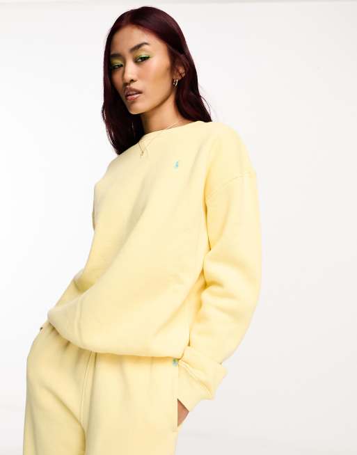 Sudadera amarilla con logo de Polo Ralph Lauren (parte de un conjunto)