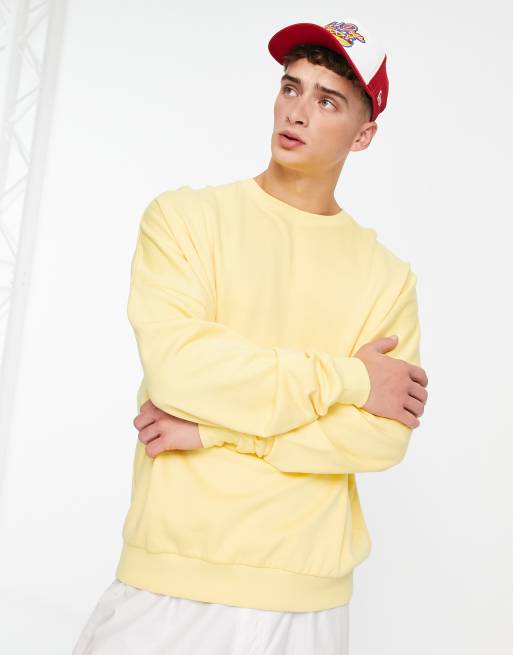 Sudadera amarilla extragrande de ASOS DESIGN