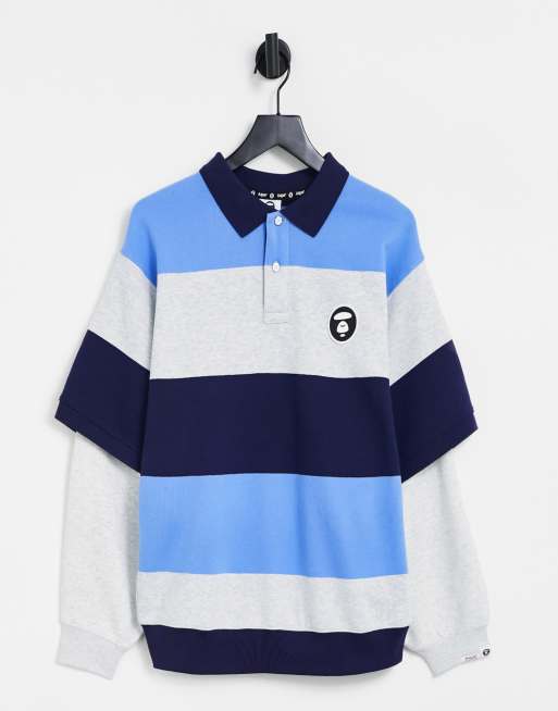 Sudadera azul a rayas Hollywood de AAPE BY A BATHING APE®