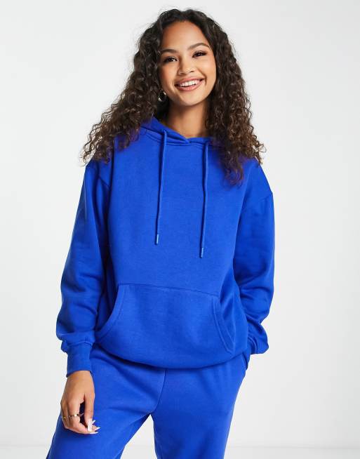 Sudadera azul básica con de Look |