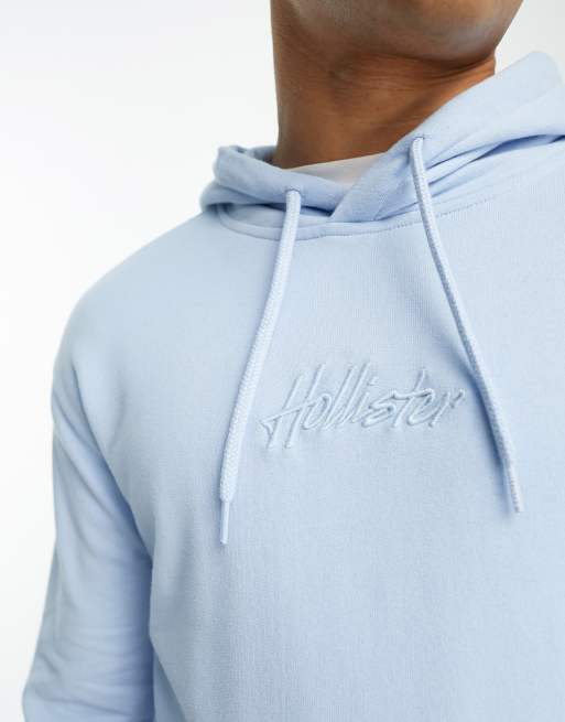Sudadera azul hollister hot sale