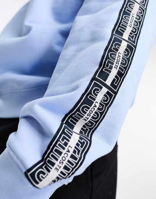 Sudadera lacoste shop azul claro
