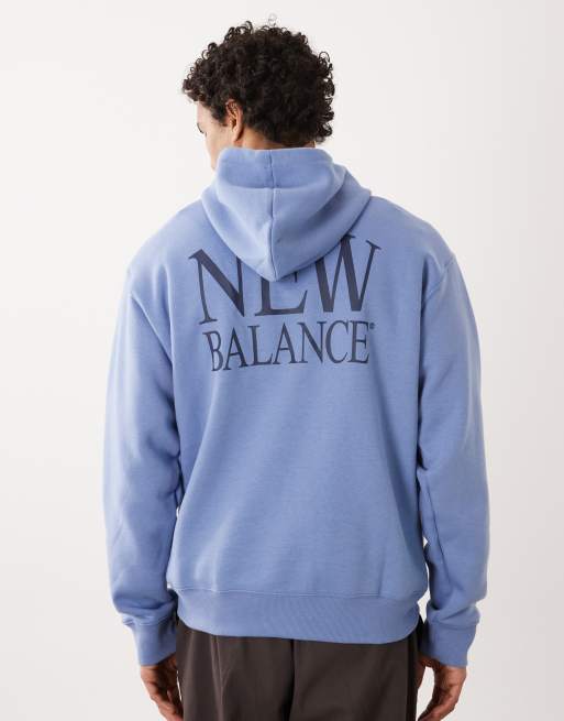 Sudadera azul con capucha de felpa Reimagined de New Balance, 2 de 5