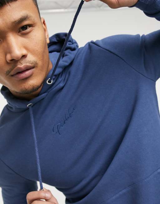 Sudadera azul con capucha de River Island
