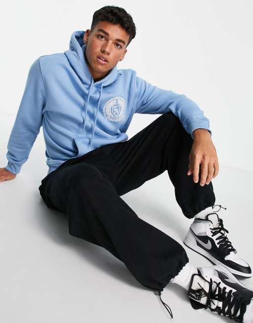Sudadera azul con capucha y diseño "LA City of Angels" de Topman, 2 de 4