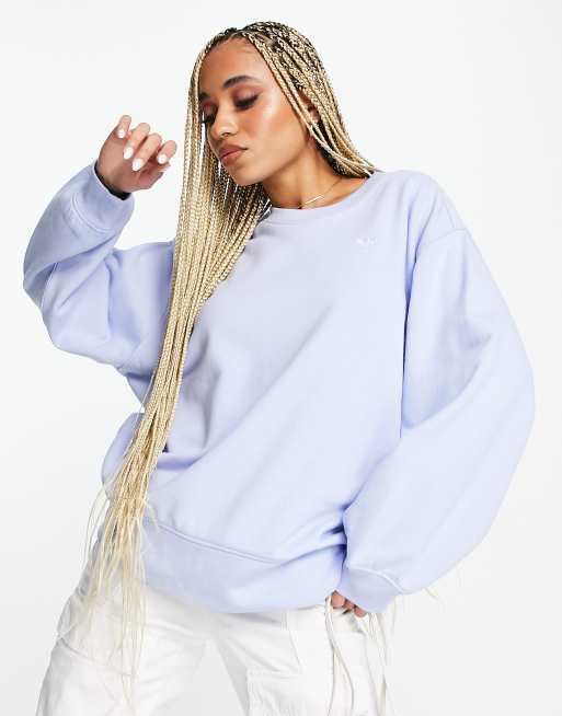 Sudadera azul extragrande Premium Essentials de adidas Originals