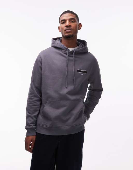 Sudadera azul lavado con capucha Redact de AllSaints, 3 de 5
