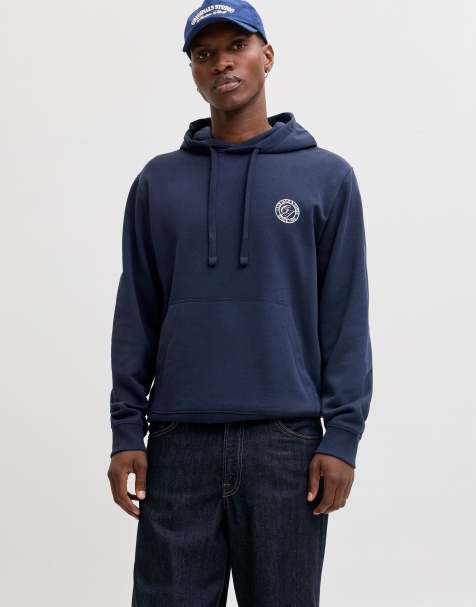 Sudadera azul marino con capucha de Jack & Jones - view 1