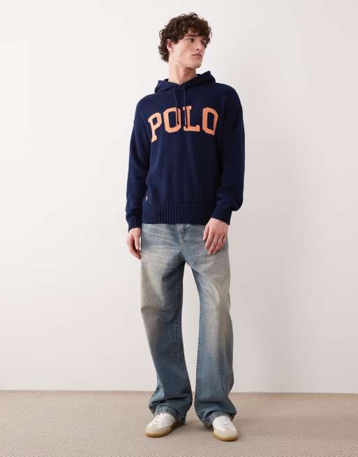 Sudadera azul marino con capucha de punto de Polo Ralph Lauren, 2 de 5