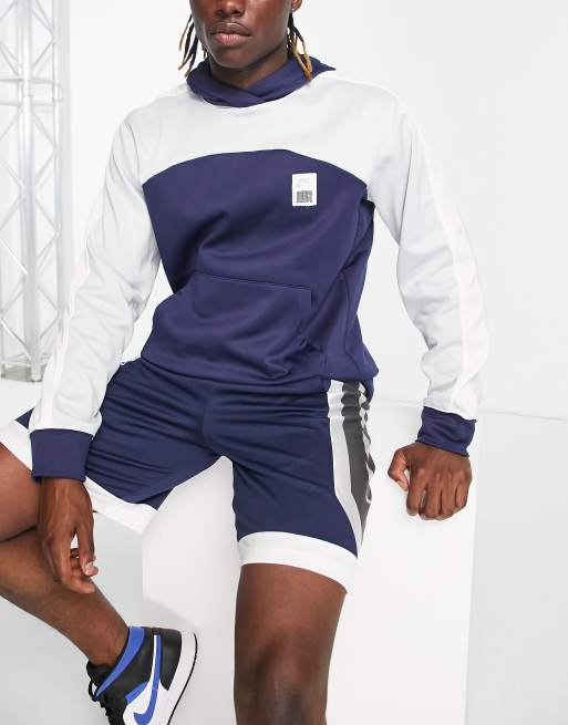 Sudadera azul marino con capucha Starting 5 Therma-FIT de Nike Basketball