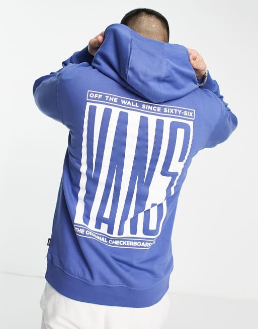 Sudadera azul marino con capucha y estampado en la espalda Reflect de Vans 