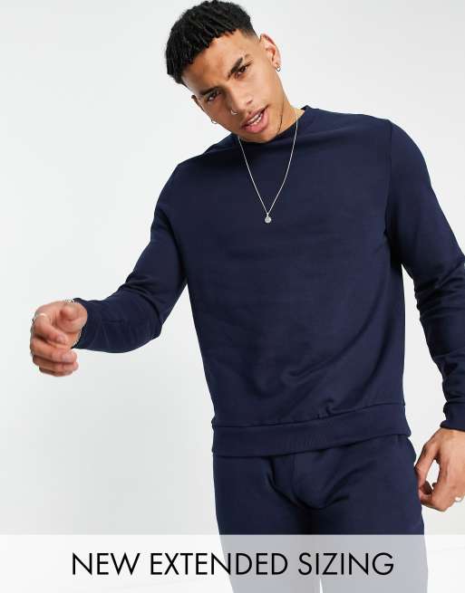 Sudadera azul marino de ASOS DESIGN - NAVY