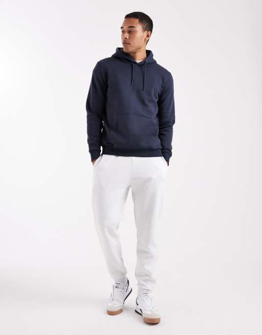 Sudadera azul marino de corte slim con capucha de ONLY & SONS, 2 de 5