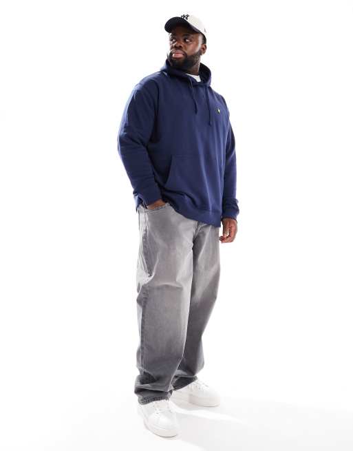 Sudadera azul marino sin cierres con capucha de Lyle & Scott Plus, 2 de 4