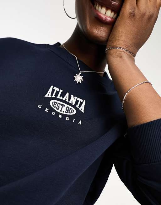 Sudadera azul medio Atlanta de New Look, 2 de 4