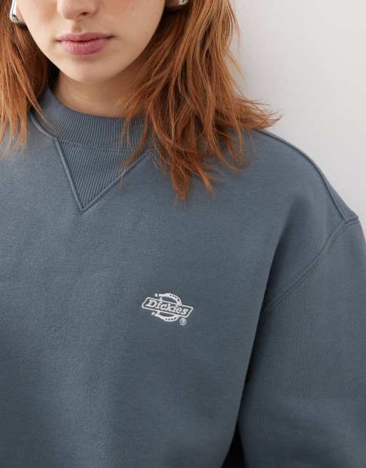 Sudadera azul medio con logo pequeño de tejido grueso Summerdale de Dickies, 4 de 4