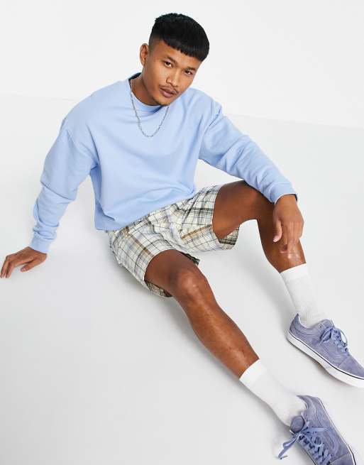 Sudadera azul pastel extragrande de ASOS DESIGN