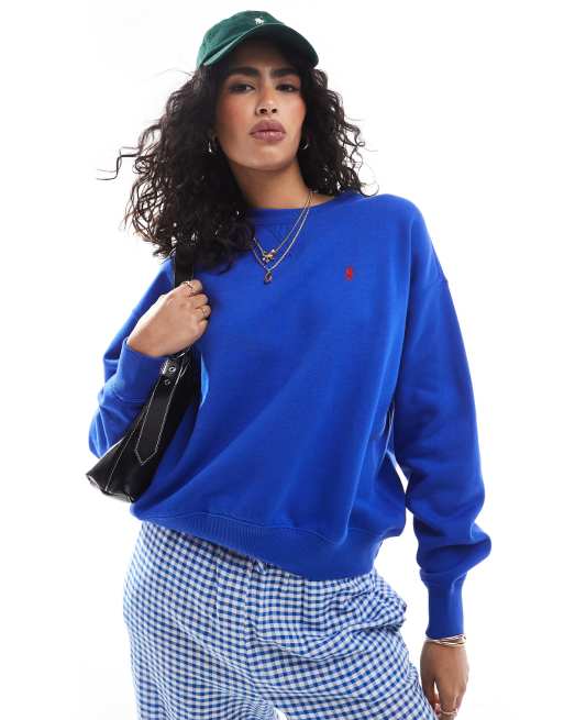 Sudadera azul real con logo de Polo Ralph Lauren