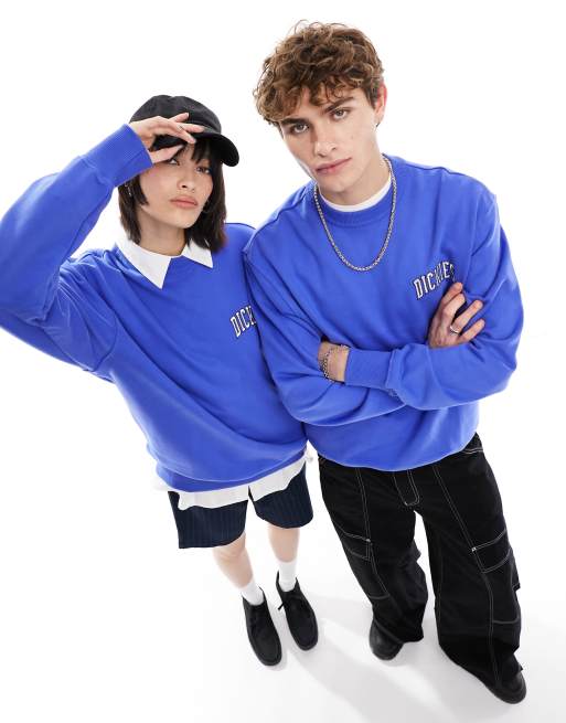 Sudadera azul real con logo en la parte izquierda del pecho Aitkin de Dickies